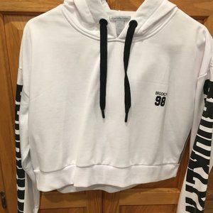 Charlotte Russe Brooklyn 98 Cropped Hoodie